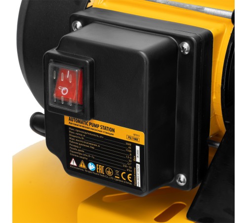 Насосная станция PSL1100X, 1100 Вт, 3600 л/ч, ресивер 50 л, подъем 45 м, нержавейка Denzel Насосная станция PSL1100X, 1100 Вт, 3600 л/ч, ресивер 50 л, подъем 45 м, нержавейка Denzel