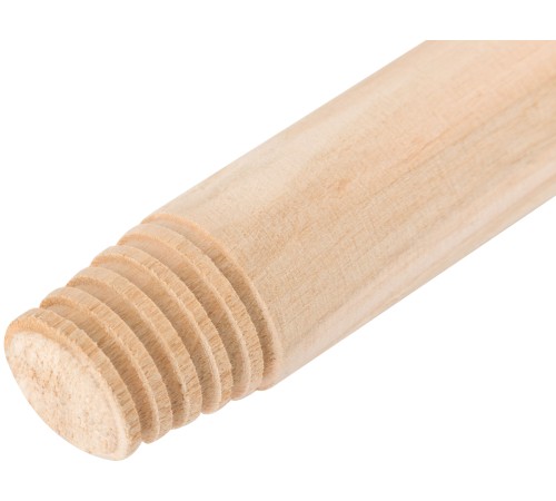 Черенок для метел деревянный с деревянной резьбой 1200 мм РОС