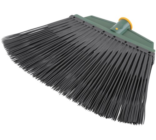 Метла пластиковая №5, плоская черная 265х385 мм ( посадочный диаметр 25 мм ) КУРС РОС