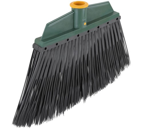 Метла пластиковая №5, плоская черная 265х385 мм ( посадочный диаметр 25 мм ) КУРС РОС