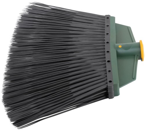 Метла пластиковая №5, плоская черная 265х385 мм ( посадочный диаметр 25 мм ) КУРС РОС