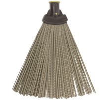 Метла пластиковая №2, веерная 240х340 мм ( посадочный диаметр 25 мм ) КУРС РОС