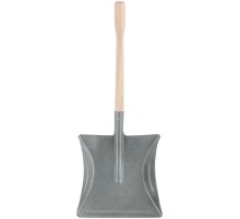 Совок для мусора стальной с ручкой РОС