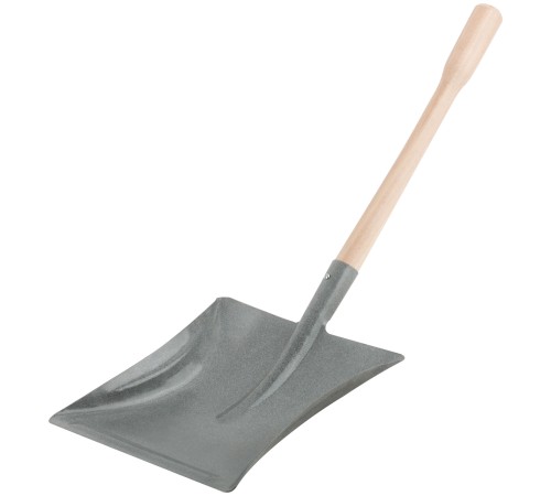 Совок для мусора стальной с ручкой РОС