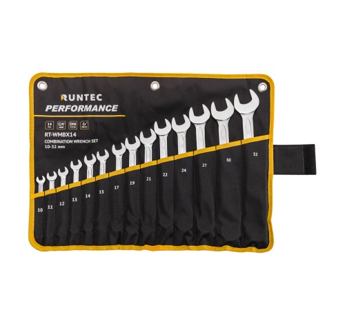 RUNTEC RT-WMBX14 Набор ключей комбинированных RUNTEC CrV 10-32 мм в сумке, 14 предметов
