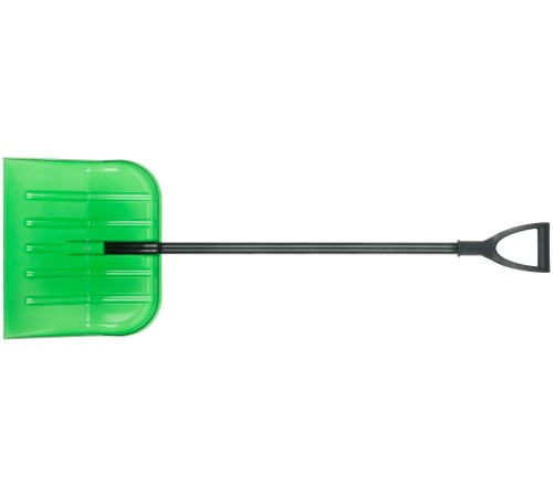 Лопата для уборки снега Профи поликарбонатная, алюминиевый черенок, средняя 460х400х1380 мм FIT РОС
