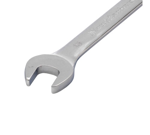 Ключ комбинированный трещоточный, 15 мм, CrV, шарнирный, зеркальный хром Matrix Ключ комбинированный трещоточный, 15 мм, CrV, шарнирный, зеркальный хром Matrix