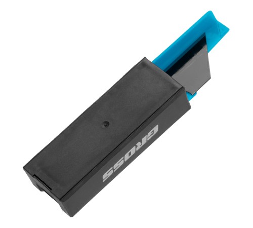 Лезвия, 19 мм, SK2 Black, трапециевидные, выдвижной пластиковый пенал, 10 шт. Gross