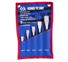 Набор зубил, чехол из теторона, 5 предметов KING TONY 1025PRN