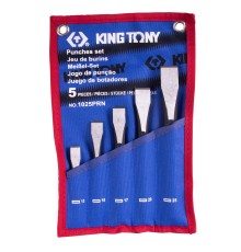 Набор зубил, чехол из теторона, 5 предметов KING TONY 1025PRN