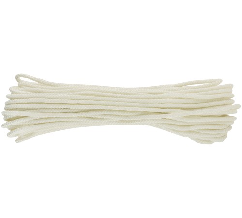 Фал капроновый плетеный 16-ти прядный с сердечником  6 мм х 20 м, р/н= 450 кгс КУРС БЕЛ