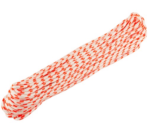 Фал капроновый плетеный 16-ти прядный с сердечником 4 мм х 20 м, р/н=  320 кгс FIT РОС