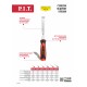 Стамеска по дереву плоская P.I.T. CONTROL HCHW01-0024