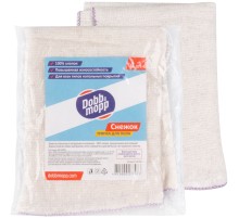 Тряпка для пола "Снежок" из белого хлопка 1 шт., 600х800 мм DOBB & MOPP