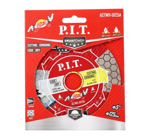 Диск алмазный 2в1 P.I.T. DRUA ACTW11-0125A