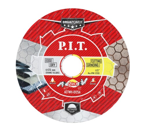 Диск алмазный 2в1 P.I.T. DRUA ACTW11-0125A