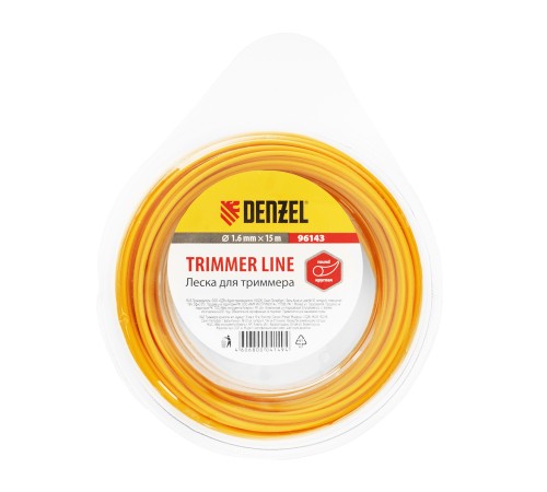 Леска для триммера круглая, 1.6 мм х 15 м Denzel