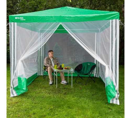 Тент садовый с москитной сеткой, 2.5 х 2.5/2.4, Camping Palisad Тент садовый с москитной сеткой, 2.5 х 2.5/2.4, Camping Palisad