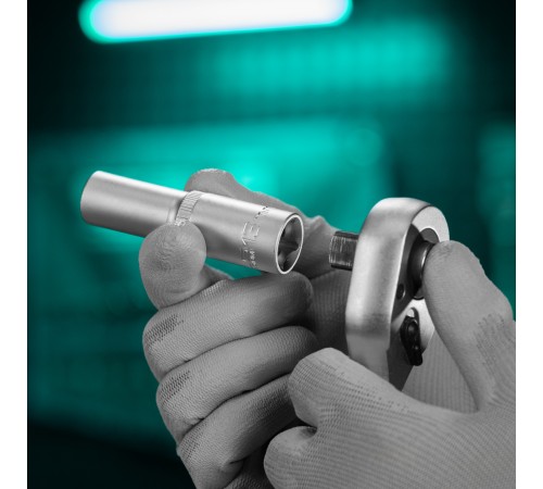 Головка торцевая удлиненная, 13 мм, шестигранная, CrV, под квадрат 1/2 Stels