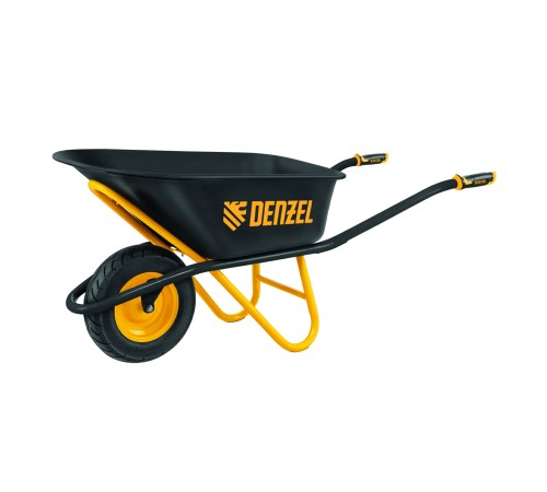 Тачка строительная, усиленная, объем 120 л, 220 кг, колесо 16х4.00-8 Denzel