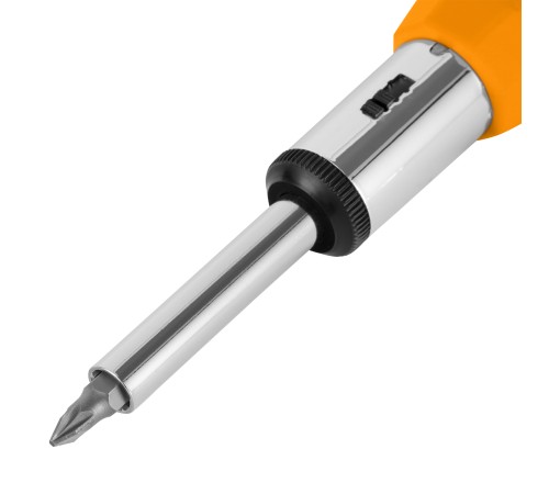 Отвертка реверсивная, набор бит, 10 шт, CrV Sparta