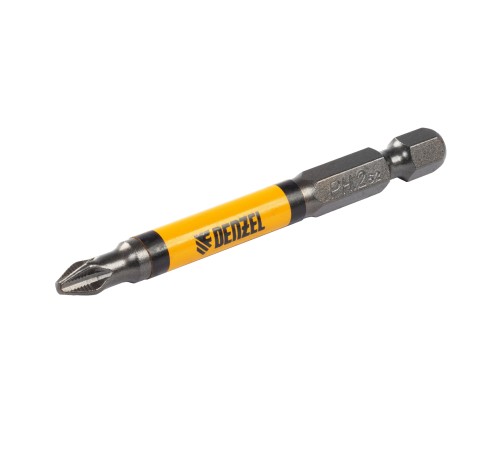Бита PH2х70, сталь S2, цилиндр., 10 шт. Е 6,3 Denzel