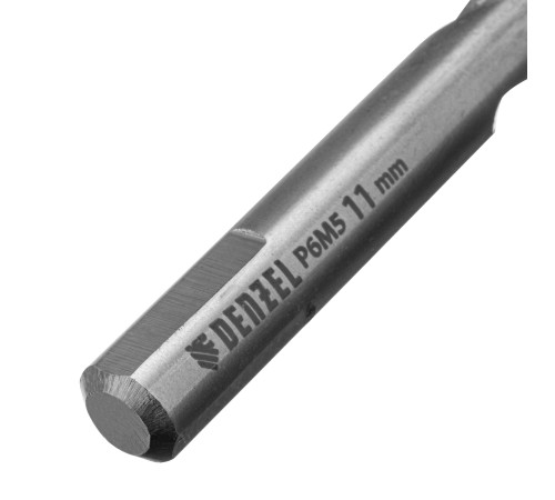Сверло спиральное по металлу 11 x 142мм, Р6М5, Golden Tip, многогранная заточка Denzel