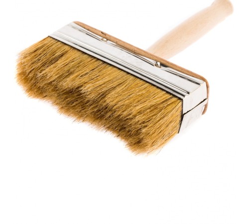 Кисть-ракля, 40 х 140 мм, натуральная щетина, деревянный корпус, деревянная ручка