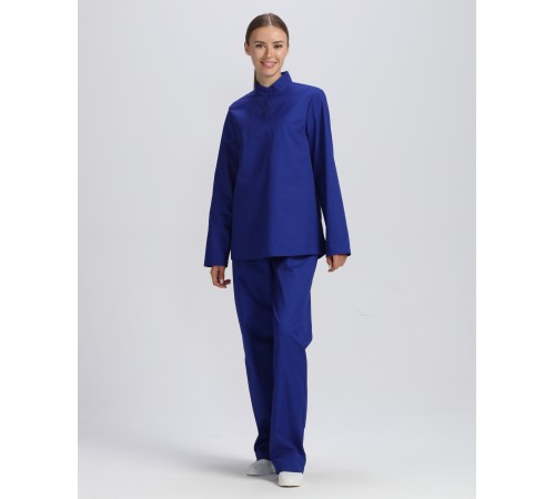 Костюм женский ХАССП-Стандарт NEW (тк.Смесовая,160), васильковый