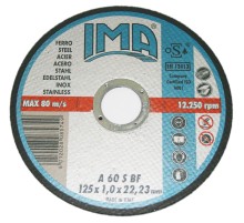 Абразивный отрезной круг IMA METAL/INOX 125х1,0х22,23мм A60S