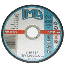 Абразивный отрезной круг IMA METAL/INOX 125х1,0х22,23мм A60S
