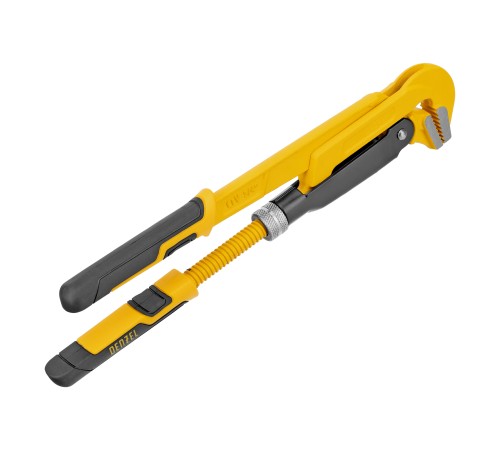 Ключ трубный рычажный №0, 3/4", цельнокованый, CrV, тип "L" Denzel