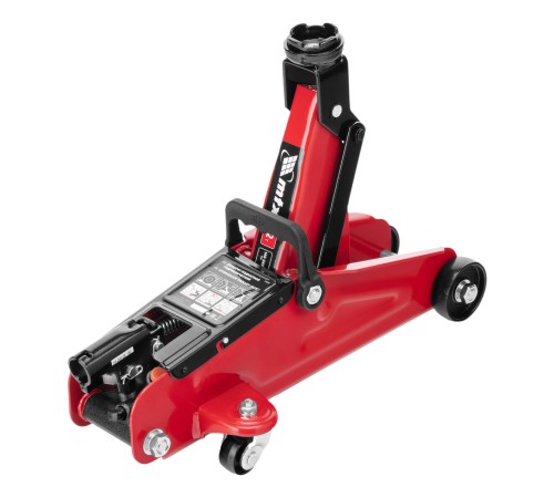 Домкрат гидравлический подкатной, 2 т, 140-340 мм, в пласт. кейсе MTX