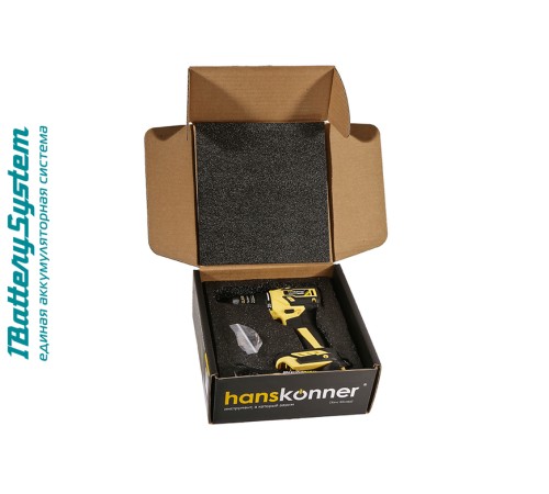 HCD2065BL Дрель аккумуляторная б/щ Hanskonner 1BatterySystem