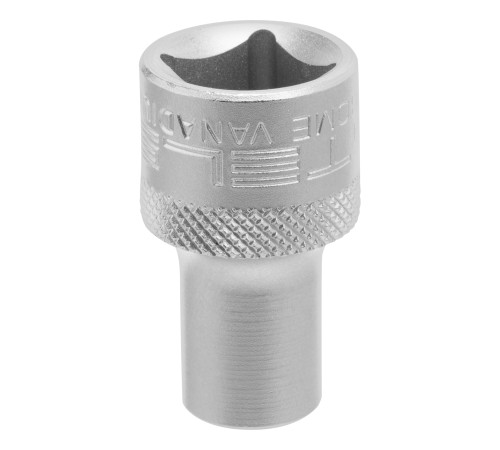Головка торцевая, 9 мм, двенадцатигранная, CrV, под квадрат 1/2, хромированная Stels