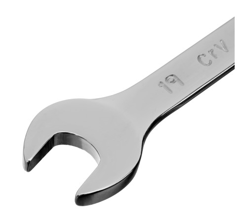 Ключ комбинированный, 19 мм, CrV, полированный хром Matrix