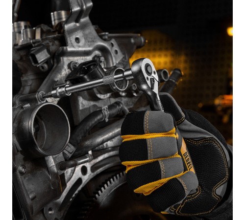 Набор инструментов, 1/2", 1/4", CrV, S2, пластиковый кейс, 94 предмета Denzel