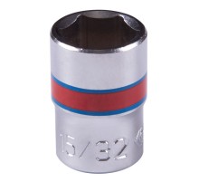 Головка торцевая стандартная шестигранная 1/4", 15/32", дюймовая KING TONY 233515S