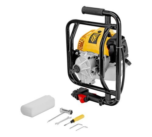 Мотобур DX-52, объём двигателя 52 см3, соединение 20 мм, без шнека Denzel