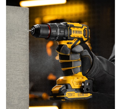 Дрель-шуруповерт аккумуляторная ударная бесщет. CIDH-BL-20, Li-Ion, 20 В// Denzel