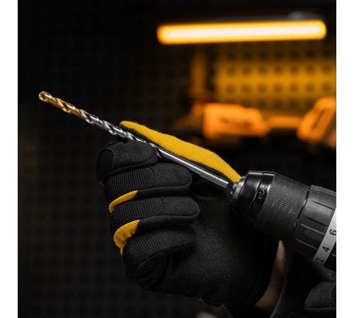 Сверло спиральное по металлу 6,5 х 148 мм, Р6М5, Golden Tip, удлиненное Denzel