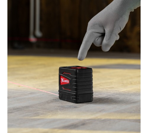 Лазерный уровень QBC RED Basic SET, 10 м, красный луч, батарейки, резьба 1/4" MTX