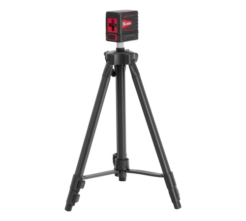 Лазерный уровень QBC RED Pro SET, 10 м, красный луч, батарейки, штатив MTX