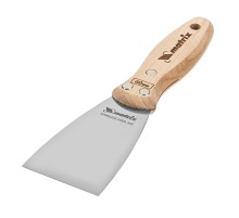 Шпательная лопатка из нержавеющей стали, 60 мм, буковая рукоятка, EFP Matrix