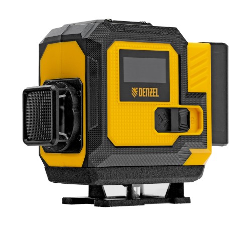 Лазерный уровень мультипризменный DLV-360-3T, 30 м, зеленый луч, Li-Ion 2,4 Aч, штатив  Denzel