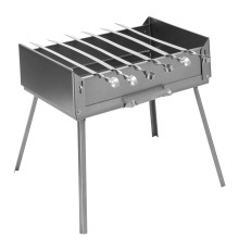 Мангал-дипломат в сумке 410 x 280 x 125, 1.5 мм, 6 шампуров в комплекте, Camping Palisad