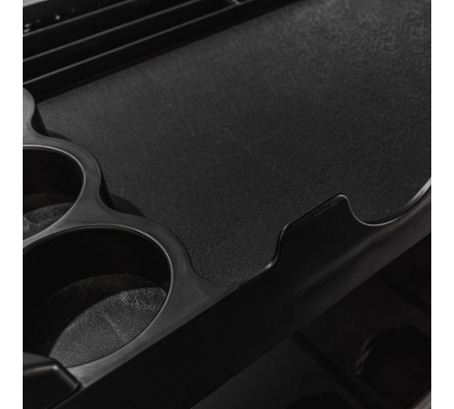 RUNTEC RT-PP3 Тележка с тремя открытыми полками (перфорированная боковина с крючками), черная