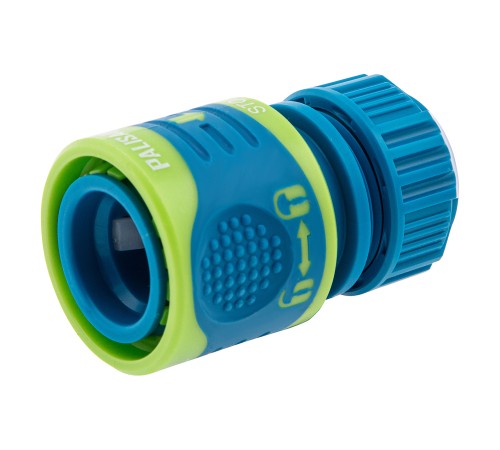 Соединитель для шланга 1/2, аквастоп, двухкомпонентный Palisad Luxe