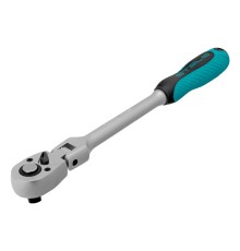 Ключ-трещотка шарнирный 1/2", СrV, 72 зуба, с быстрым сбросом, матовый хром Stels