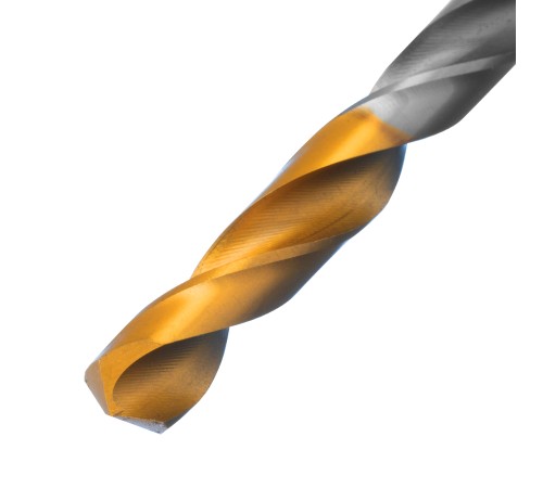 Сверло спиральное по металлу 7,5 x 109 мм, Р6М5, Golden Tip  Denzel